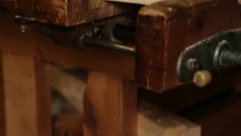 In the woodworkers shop Stock Footage