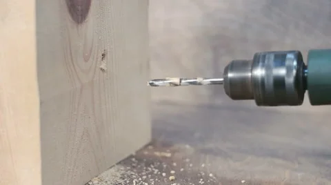 Woodworking drill Stock Footage 48765574