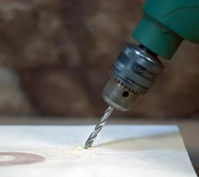Woodworking drill Foto stock