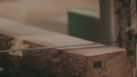 Woodworking Factory, Sawmill Stock Footage