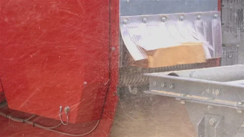 Woodworking machine sawing boards. Stock-Footage 127677201