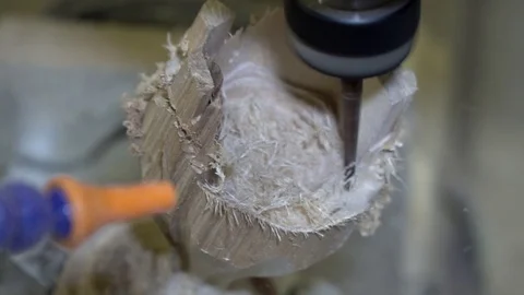 Woodworking on modern machines with a computer Stock Footage 127206960