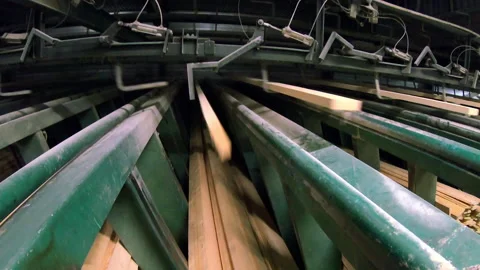 Woodworking production with computerized automatic equipment. Video stock 169332518