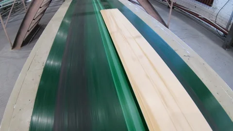 Woodworking production with computerized automatic equipment. Video stock 172204842