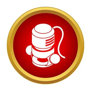 Woodworking router power tool carpentry equipment icon Stock Illustration