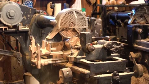 Woodworking shop klompen Stock Footage 203707591