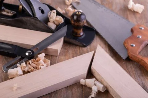 Woodworking tools Stock Photos