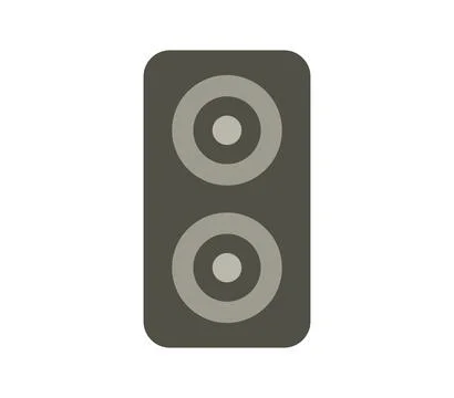 Woofer icon illustrated in vector on white background Stock Illustration