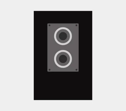 Woofer icon on white background Stock Illustration
