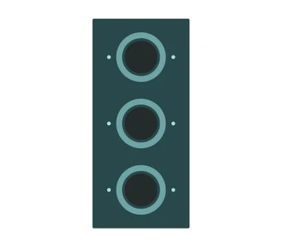 Woofer icon on white background Stock Illustration