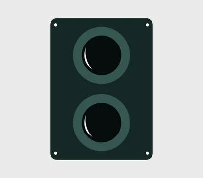 Woofer icon on white background Stock Illustration