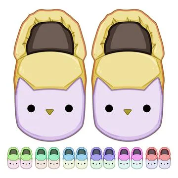 Wool baby booties cartoon vector graphic Stock Illustration