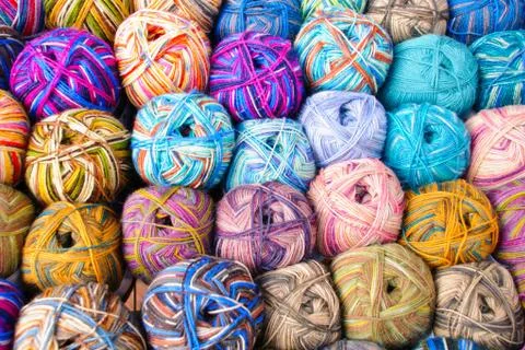 Wool balls Stock Photos