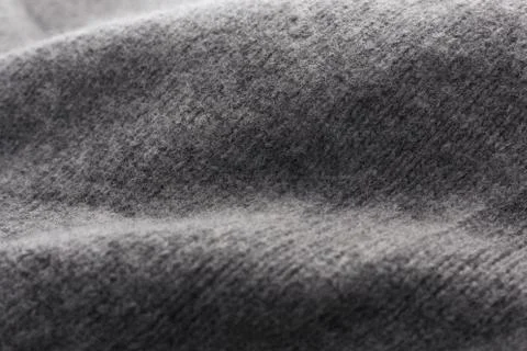 Wool fabric in grey close up texture Stock Photos