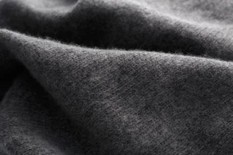 Wool fabric in grey close up texture Stock Photos