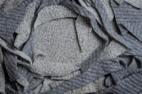 Wool fabric scraps Stock Photos
