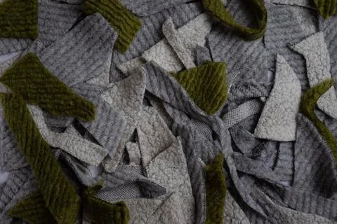 Wool fabric scraps Stock Photos