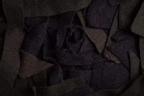 Wool fabric scraps Stock Photos
