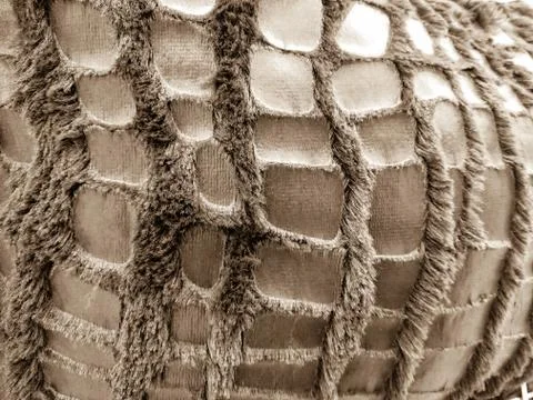 Wool fabrics. The Brown wool. Wool is soft. Stock Photos