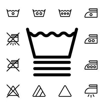 Wool flat vector icon in laundry pack Stock Illustration