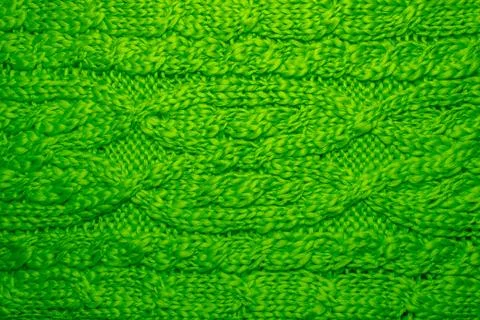 Wool hand-knitted or machine knitting pattern. Stock Photos