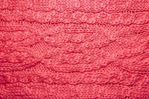 Wool hand-knitted or machine knitting pattern. Fotos de archivo