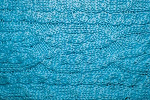 Wool hand-knitted or machine knitting pattern. Stock Photos