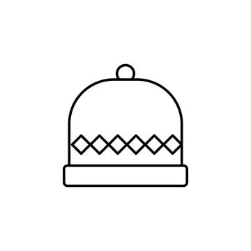 Wool icon. Simple line, outline vector of autumn icons for ui and ux, website or 스톡 일러스트