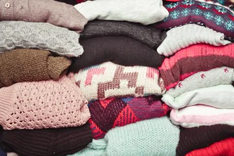 Wool jumpers Stock Photos