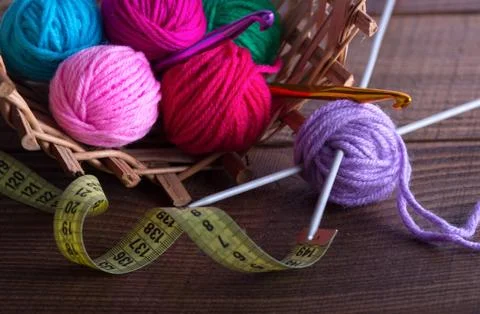 Wool knitting Stock Photos