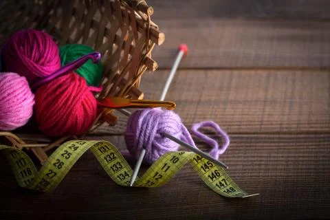 Wool knitting Stock Photos