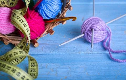 Wool knitting Stock Photos