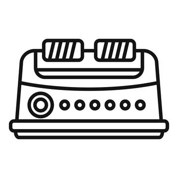 Wool machine icon outline vector. Cotton thread Illustrazione stock