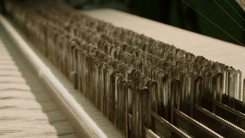 Wool machine working detail 库存影片 143252932