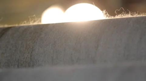 Wool making in factory 库存影片 37137770