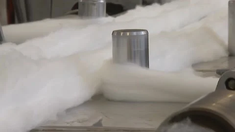 Wool Processing Plant. Creating fabrics from wool. Wool Thread. Stock Footage 133992054