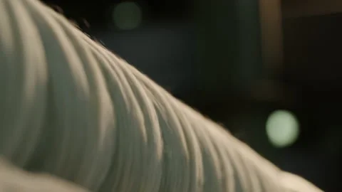 Wool rolling machine 2 Stock Footage 143246058