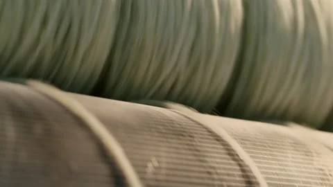 Wool rolling machine Stock Footage 143246392