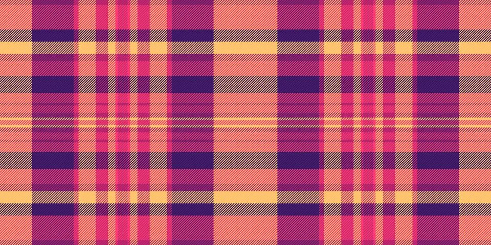 Wool seamless fabric check, image textile vector plaid. Stage pattern textu.. Stock Illustration