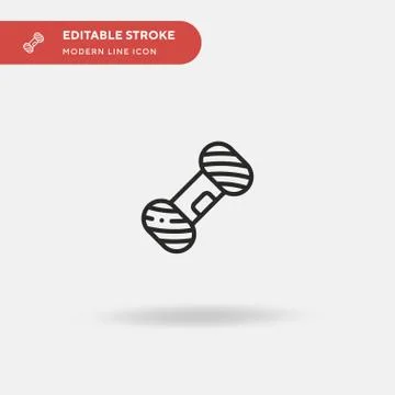 Wool Simple vector icon. Illustration symbol design template for web mobile U Stock Illustration