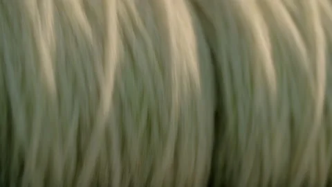Wool Spin Close up 库存影片 143247137