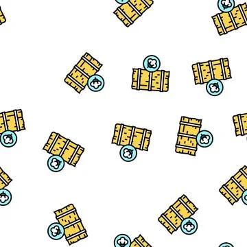 Wool stack textile vector seamless pattern 库存插图