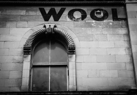 Wool store window Fotos de archivo