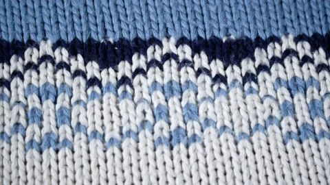 Wool sweater with a pattern Stock Footage 98851281