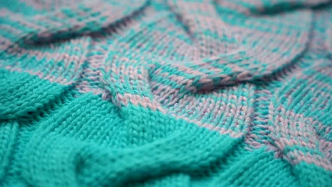 Wool sweater with a pattern Stock Footage 98851498