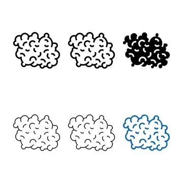 Wool textile color icon vector designs Stock Illustration