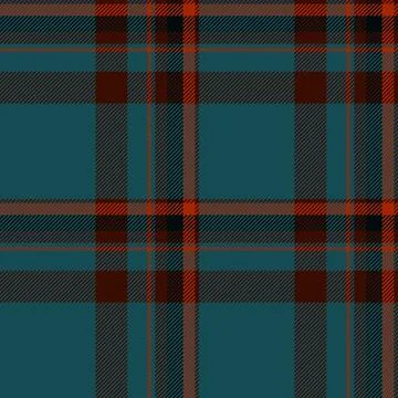 Wool textile fabric pattern, cool check vector seamless. Jacket tartan back.. Stock Illustration