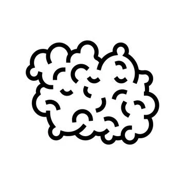 Wool textile line icon vector illustration Stock Illustration