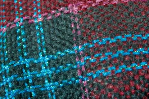 Wool texture tartan background Stock Photos