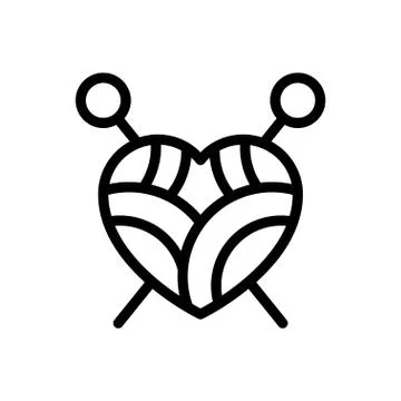 Wool thin line icon Stock Illustration